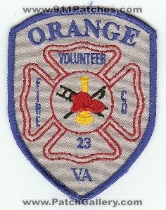 Orange Volunteer Fire Co 13
Thanks to PaulsFirePatches.com for this scan.
Keywords: virginia company