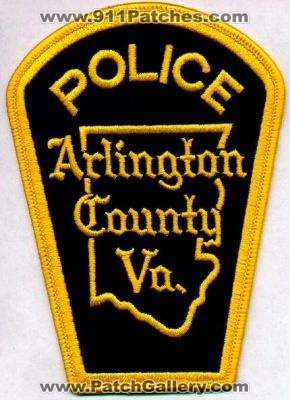 Arlington County Police
Thanks to EmblemAndPatchSales.com for this scan.
Keywords: virginia