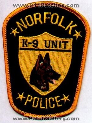 Norfolk Police K-9 Unit
Thanks to EmblemAndPatchSales.com for this scan.
Keywords: virginia k9