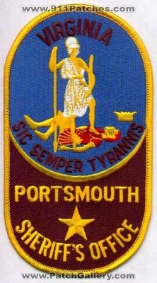 Portsmouth Sheriff's Office
Thanks to EmblemAndPatchSales.com for this scan.
Keywords: virginia sheriffs