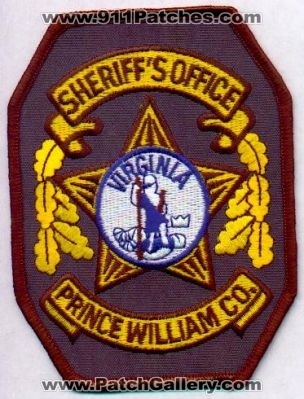 Prince William County Sheriff's Office
Thanks to EmblemAndPatchSales.com for this scan.
Keywords: virginia sheriffs