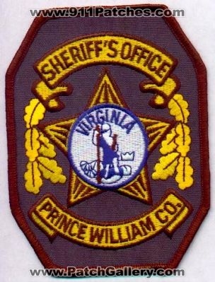 Prince William County Sheriff's Office
Thanks to EmblemAndPatchSales.com for this scan.
Keywords: virginia sheriffs