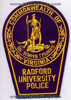 Radford University Police
Thanks to EmblemAndPatchSales.com for this scan.
Keywords: virginia