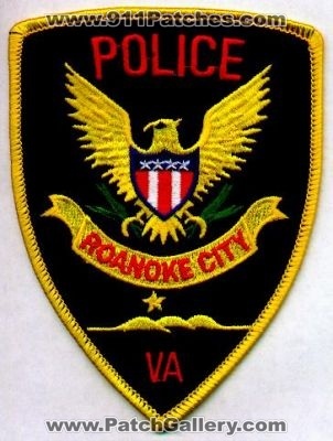 Roanoke City Police
Thanks to EmblemAndPatchSales.com for this scan.
Keywords: virginia