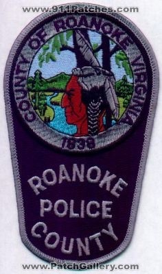 Roanoke County Police
Thanks to EmblemAndPatchSales.com for this scan.
Keywords: virginia