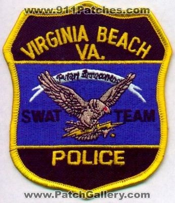 Virginia Beach Police SWAT Team
Thanks to EmblemAndPatchSales.com for this scan.
