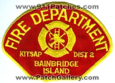 Bainbridge Island Fire Department Kitsap County District 2 (Washington)
Scan By: PatchGallery.com
Keywords: dept. co. dist. number no. #2
