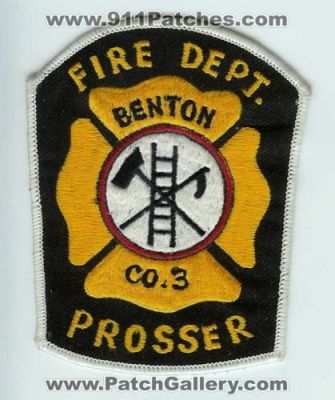 Benton County Fire District 3 Prosser City (Washington)
Thanks to Chris Gilbert for this scan.
Keywords: co. dist. number no. #3 department dept.