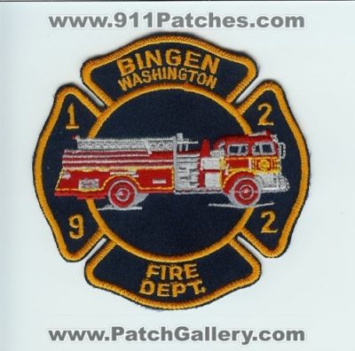 Bingen Fire Department (Washington)
Thanks to Chris Gilbert for this scan.
Keywords: dept.