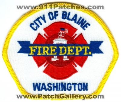 Blaine Fire Department (Washington)
Scan By: PatchGallery.com
Keywords: city of dept.