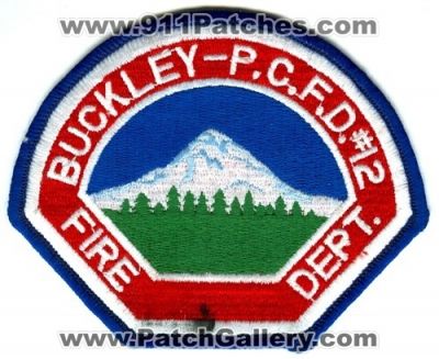 Pierce County Fire District 12 Buckley Patch (Washington) (Defunct)
Scan By: PatchGallery.com
Now East Pierce Fire and Rescue
Keywords: co. dist. number no. #12 department dept. p.c.f.d. pcfd