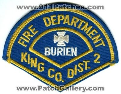 Burien Fire Department King County District 2 (Washington)
Scan By: PatchGallery.com
Keywords: dept. co. dist. number no. #2