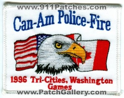 Can-Am Police Fire 1996 Tri-Cities Games (Washington)
Scan By: PatchGallery.com
Keywords: canam