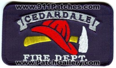 Cedardale Fire Department (Washington)
Scan By: PatchGallery.com
Keywords: dept. skagit county co. district number no. #3