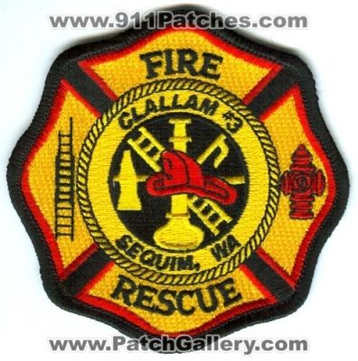 Clallam County Fire District 3 Sequim (Washington)
Scan By: PatchGallery.com
Keywords: co. dist. number no. #3 department dept. rescue