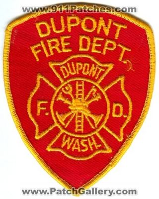 Dupont Fire Department (Washington)
Scan By: PatchGallery.com
Keywords: dept. f.d. fd wash.