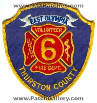 East Olympia Volunteer Fire Department Thurston County District 6 (Washington)
Scan By: PatchGallery.com
Keywords: vol. dept. co. dist. number no. #6