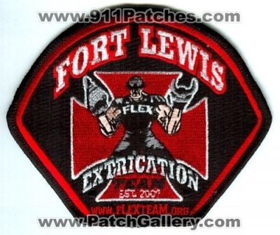 Fort Lewis Fire Department Extrication Team Patch (Washington)
Scan By: PatchGallery.com
Keywords: ft. dept. us army www.flexteam.org
