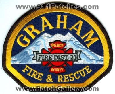 Graham Fire And Rescue Pierce County District 21 Patch (Washington)
Scan By: PatchGallery.com
Keywords: dist. & department dept. co. number no. #21