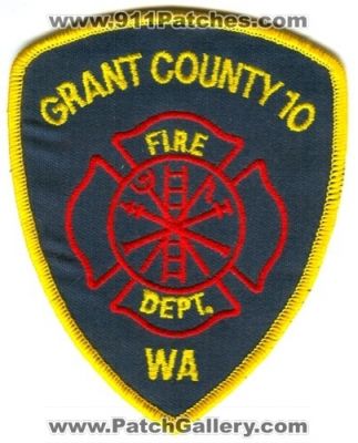 Grant County Fire District 10 (Washington)
Scan By: PatchGallery.com
Keywords: co. dist. number no. #10 department dept.
