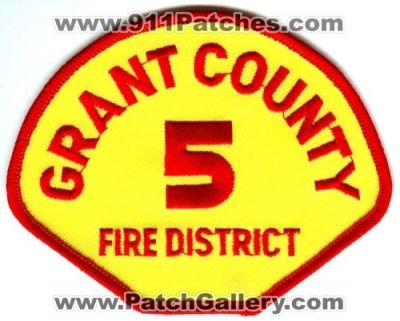 Grant County Fire District 5 Patch (Washington)
Scan By: PatchGallery.com
Keywords: co. dist. number no. #5 department dept.