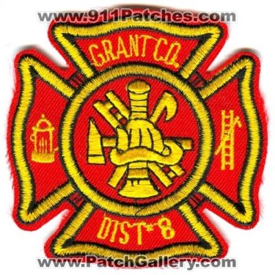 Grant County Fire District 8 (Washington)
Scan By: PatchGallery.com
Keywords: co. dist. number no. #8 department dept.