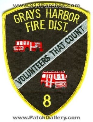 Grays Harbor County Fire District 8 (Washington)
Scan By: PatchGallery.com
Keywords: co. dist. number no. #8 department dept. volunteers that count