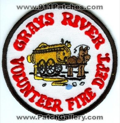 Grays River Volunteer Fire Department (Washington)
Scan By: PatchGallery.com
Keywords: vol. dept.