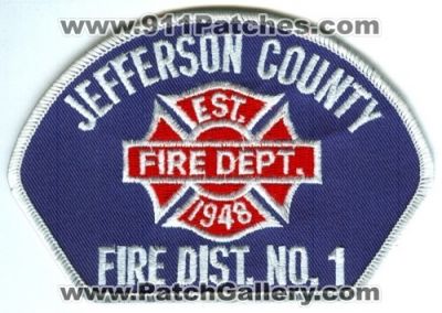 Jefferson County Fire District 1 (Washington)
Scan By: PatchGallery.com
Keywords: co. dist. no. number #1 dept. department