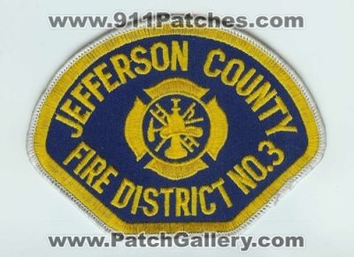 Jefferson County Fire District 3 (Washington)
Thanks to Chris Gilbert for this scan.
Keywords: no. number #3