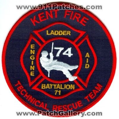 Kent Fire Department Technical Rescue Team Patch (Washington)
Scan By: PatchGallery.com
Keywords: dept. engine ladder aid battalion 71 74 company co. station