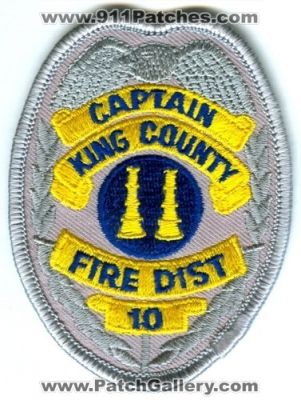 King County Fire District 10 Captain (Washington)
Scan By: PatchGallery.com
Keywords: co. dist. number no. #10 department dept.