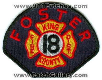 King County Fire District 18 Foster (Washington)
Scan By: PatchGallery.com
Keywords: co. dist. number no. #18 department dept.