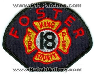 King County Fire District 18 Foster (Washington)
Scan By: PatchGallery.com
Keywords: co. dist. number no. #18 department dept.