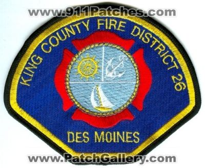 King County Fire District 26 Des Moines (Washington)
Scan By: PatchGallery.com
Keywords: co. dist. number no. #26 department dept.