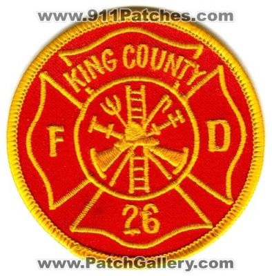King County Fire District 26 (Washington)
Scan By: PatchGallery.com
Keywords: co. dist. number no. #26 department dept.