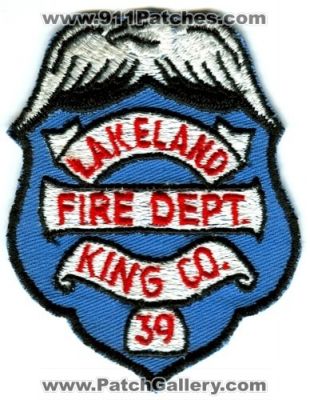 King County Fire District 39 Lakeland (Washington)
Scan By: PatchGallery.com
Keywords: co. dist. number no. #39 department dept.