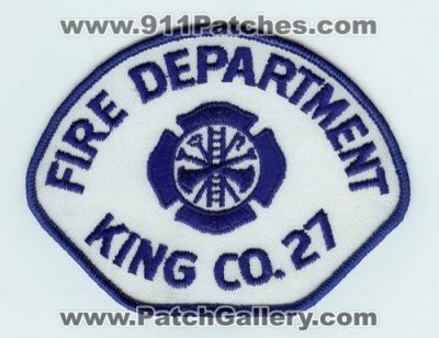 King County Fire District 27 (Washington)
Thanks to Chris Gilbert for this scan.
Keywords: department co.