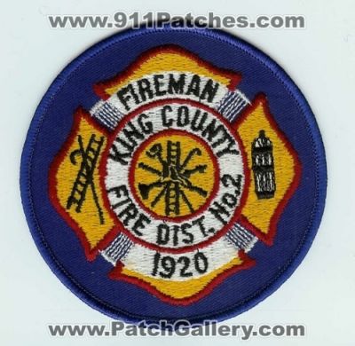 King County Fire District 2 Fireman (Washington)
Thanks to Chris Gilbert for this scan.
Keywords: dist. no number #2