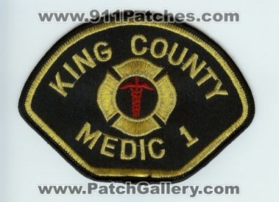 King County Medic 1 Patch (Washington)
Thanks to Chris Gilbert for this scan.
Keywords: ems co. one