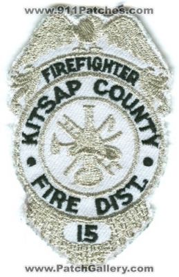 Kitsap County Fire District 15 FireFighter (Washington)
Scan By: PatchGallery.com
Keywords: co. dist. number no. #15 department dept.