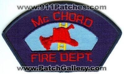 McChord Air Force Base AFB Fire Department USAF Military Patch (Washington)
Scan By: PatchGallery.com
Keywords: dept. arff aircraft airport firefighter firefighting cfr crash rescue