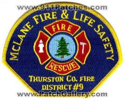 McLane Fire And Life Safety Department Thurston County District 9 (Washington)
Scan By: PatchGallery.com
Keywords: & dept. rescue co. dist. number no. #9