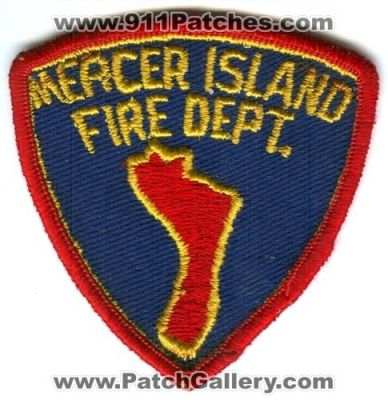 Original Mercer Island Washington Fire Department Embroidered Sleeve Patch 