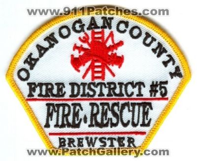 Okanogan County Fire District 5 Brewster (Washington)
Scan By: PatchGallery.com
Keywords: co. dist. number no. #5 rescue department dept.