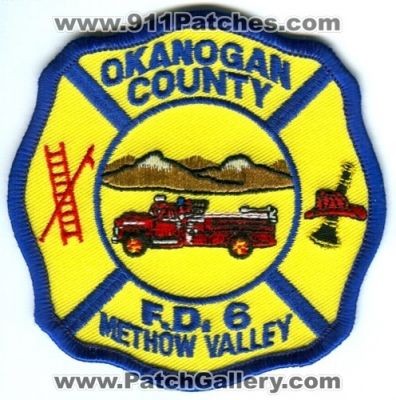 Okanogan County Fire District 6 Methow Valley (Washington)
Scan By: PatchGallery.com
Keywords: co. dist. number no. #6 department dept. f.d.
