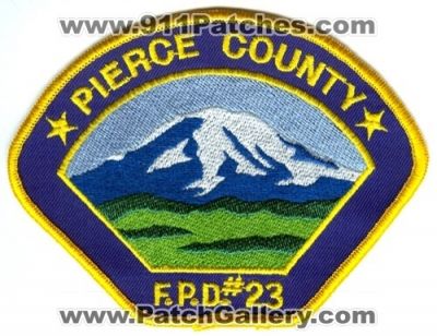 Pierce County Fire District 23 Patch (Washington)
Scan By: PatchGallery.com
Keywords: co. dist. number no. #23 department dept. f.p.d. fpd protection prot.