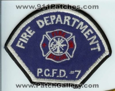 Pierce County Fire District 7 Patch (Washington) (Defunct)
Thanks to Chris Gilbert for this scan.
Now Central Pierce Fire and Rescue
Keywords: co. dist. number no. #7 department dept. p.c.f.d. pcfd rescue
