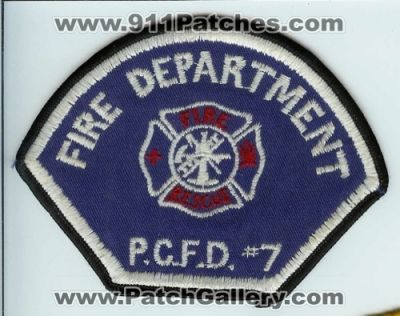 Pierce County Fire District 7 Patch (Washington) (Defunct)
Thanks to Chris Gilbert for this scan.
Now Central Pierce Fire and Rescue
Keywords: co. dist. number no. #7 department dept. p.c.f.d. pcfd rescue