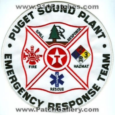Puget Sound Plant Emergency Response Team ERT Texaco Refinery Patch (Washington) (Jacket Back Size)
Scan By: PatchGallery.com
Keywords: texaco refinery petroleum oil gas spill response fire department dept. hazmat haz-mat rescue